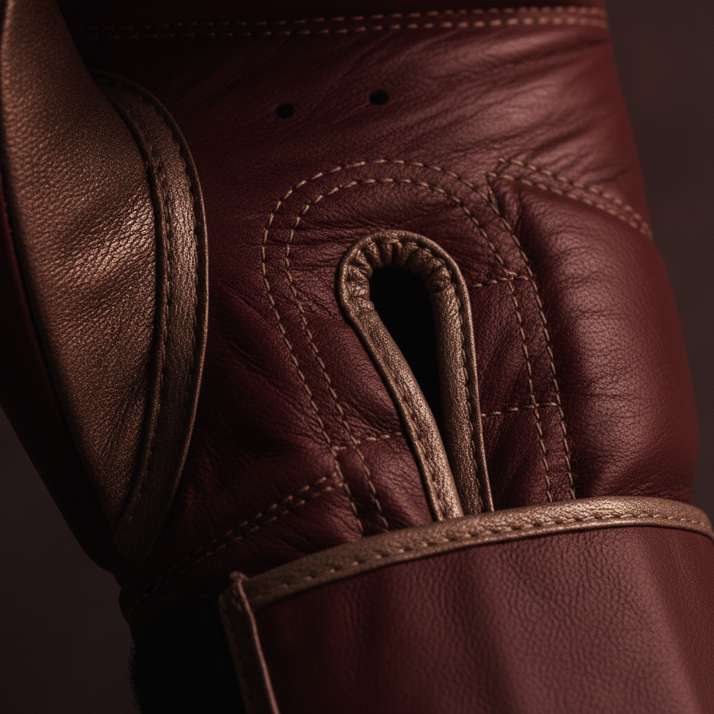 Cleto Reyes training gloves — macro detail